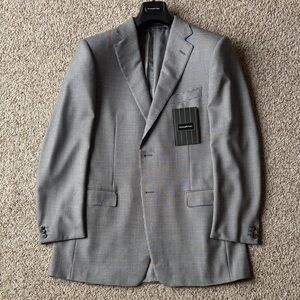 *Luxury* Ermenegildo Zegna 15milmil15 Houndstooth Wool Sport Coat Eu 54 L US 44